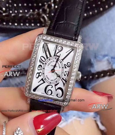 Perfect Replica Franck Muller Long Island Diamond watch Women Size